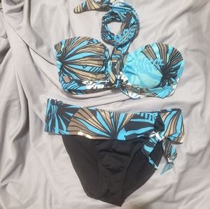 Seafolly sz 8 CA Bandeau Bikini
